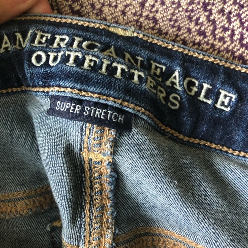 lightly distressed jeans